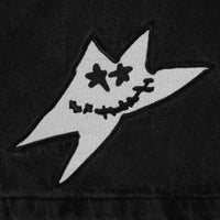 Washed Black Jorts - Star Logo